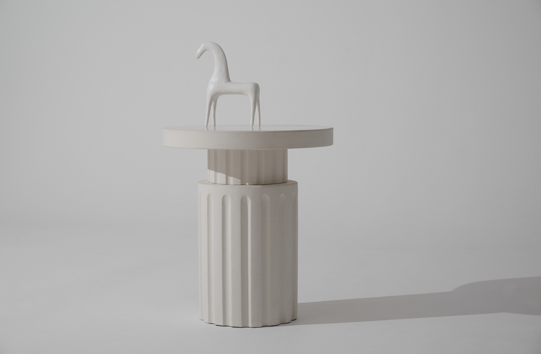 Kion Urbi Et Orbi White Concrete Side Table Design By Saint Of Athens 6 Lowres
