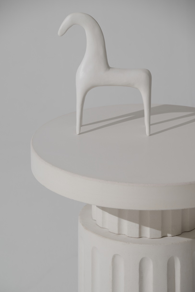 Kion Urbi Et Orbi White Concrete Side Table Design By Saint Of Athens 7 Lowres