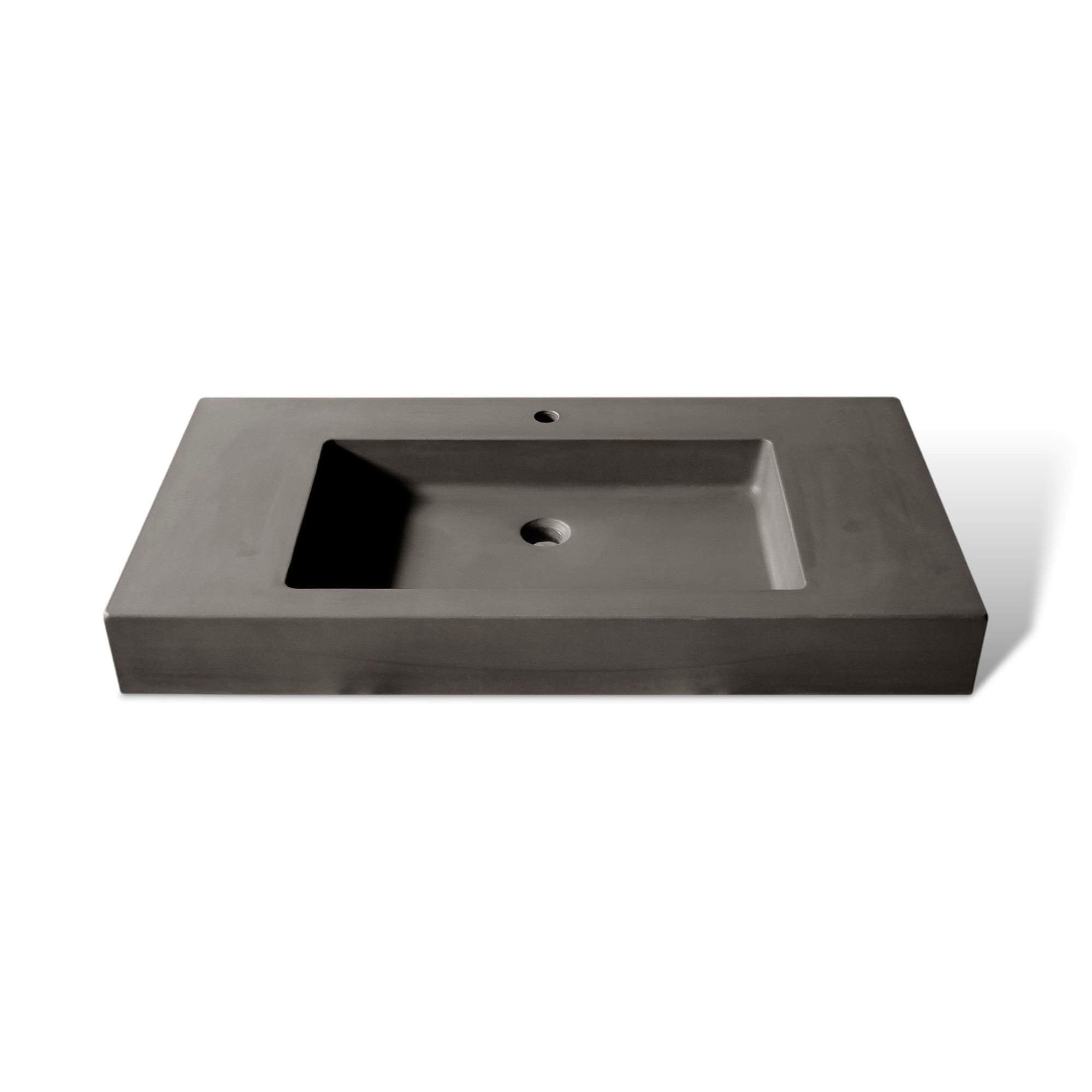 PLURA Anthracite Urbi Et Orbi Aufsatzwaschbecken Aus Beton